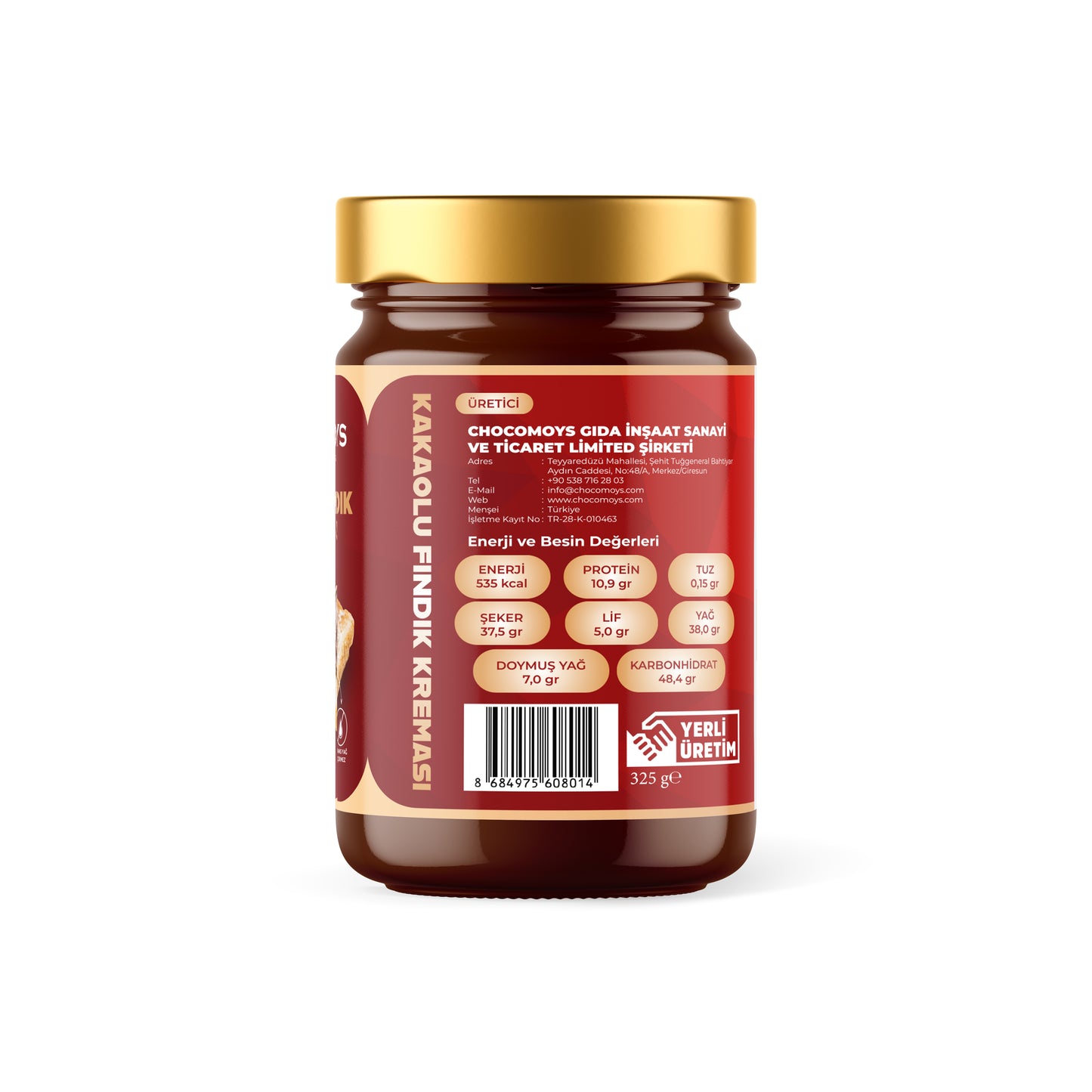 Kakaolu Fındık Kreması | %41 Fındık, 325gr | 10x Adet