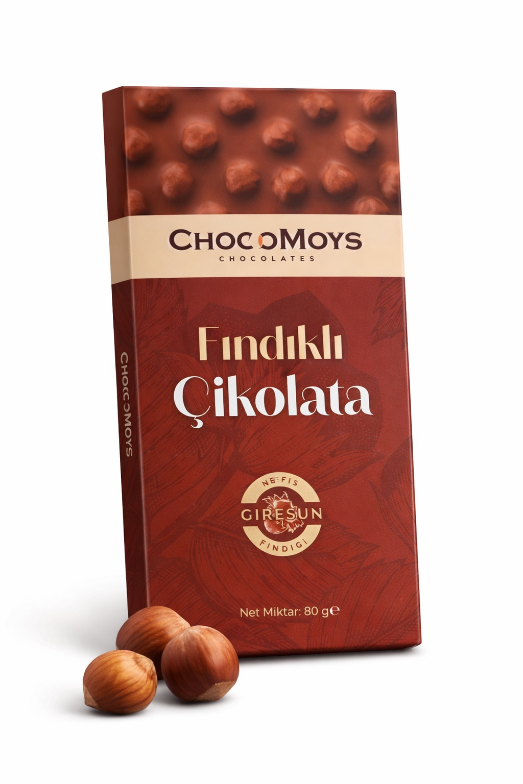 Fındıklı Tablet Çikolata – %40 Kakao, Giresun Fındıklı | 80g
