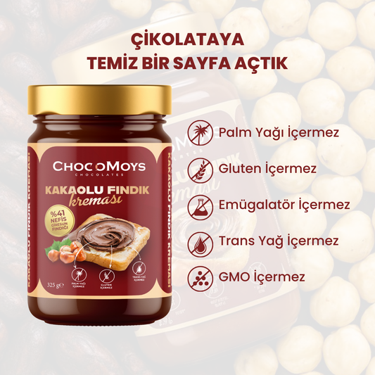 Chocomoys 3’lü Tanışma Paketi – Fındık Ezmesi & Fındık Kremaları