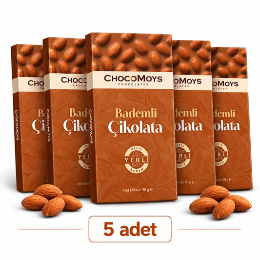 Bademli Tablet Çikolata – %40 Kakao, Gerçek Bademli | 90 g