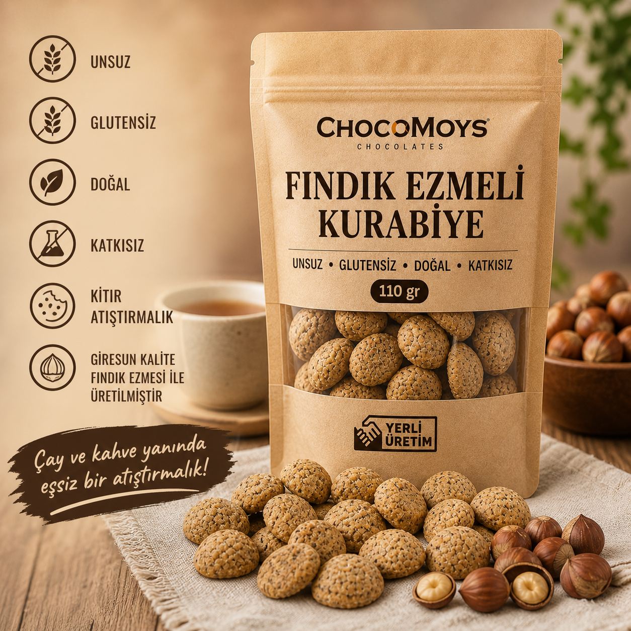 Fındık Ezmeli Kurabiye – 110 gr
