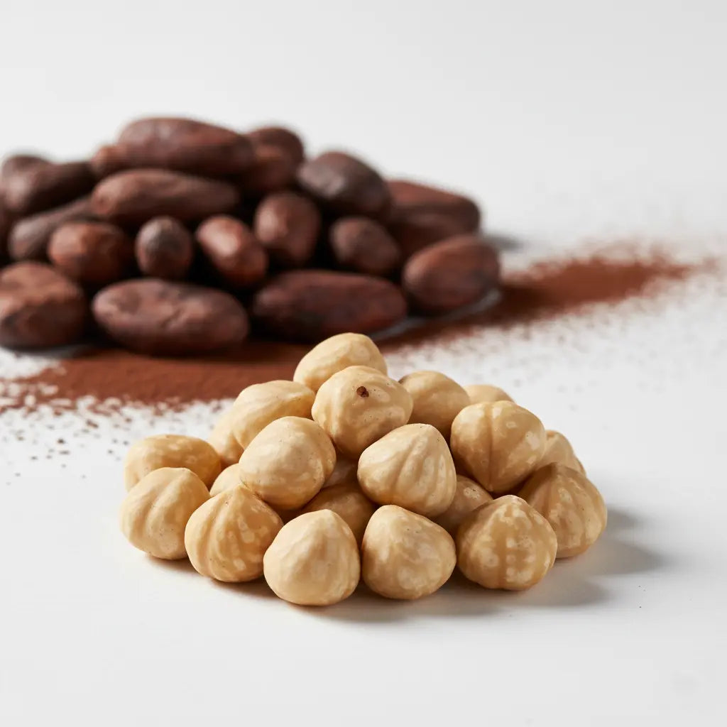 Hammadde ürünleri – %100 kakao nibleri, doğal kakao hammaddeleri ve çikolata yapımı için içerikler