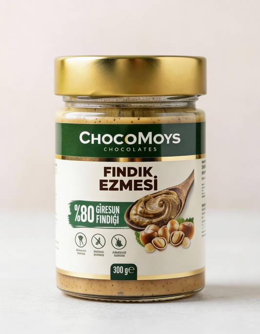 Fındık Ezmesi – %80 Giresun Fındıklı, Katkısız & Gerçek Lezzet | 300g Yerli Üretim