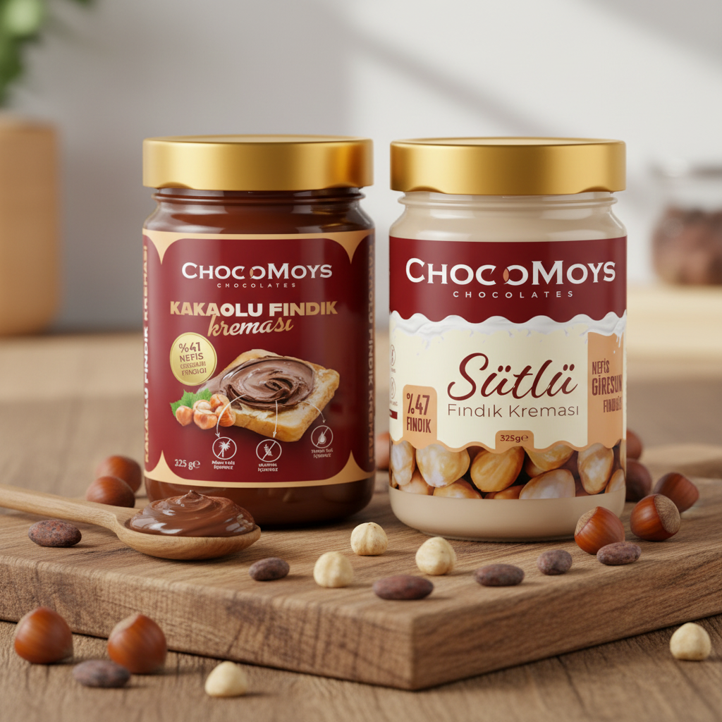 Çifte Lezzet | Kakaolu ve Sütlü Fındık Kreması – ChocoMoys Çifte Lezzet | Kakaolu ve Sütlü Fındık Kreması – ChocoMoys