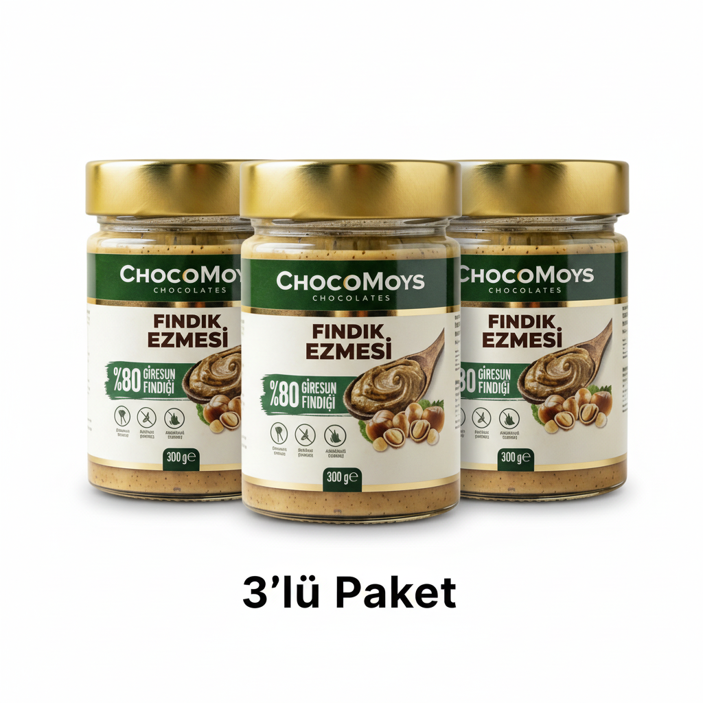 Fındık Ezmesi – %80 Giresun Fındıklı, Katkısız & Gerçek Lezzet | 300g Yerli Üretim