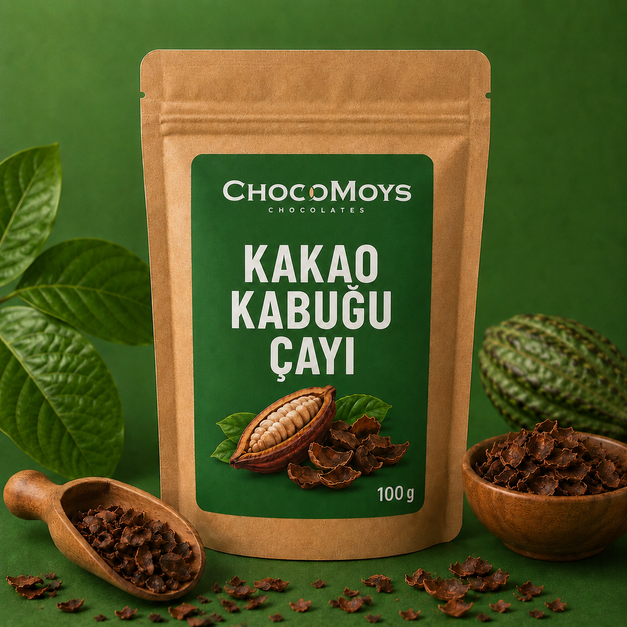 Kakao Kabuğu Çayı – Kafeinli Aromatik Çay | 100 g