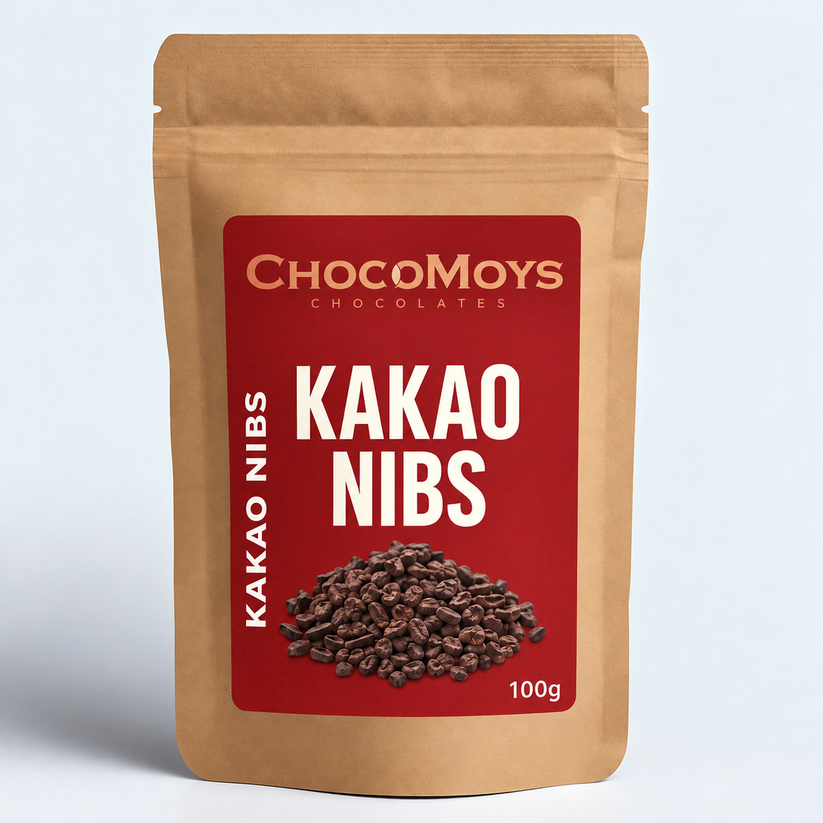 Kakao nibi 100 g paket, taze kavrulmuş ham kakao parçacıkları – ChocoMoys
